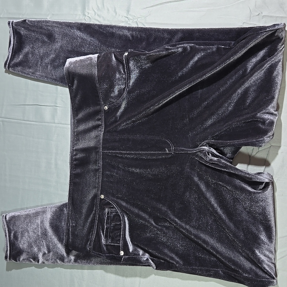 Velvet Seven 7 Pull On Legging Pants in Shimmering Gray Medium